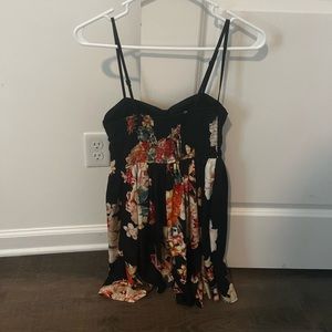 A band of Gypsy black and floral dress